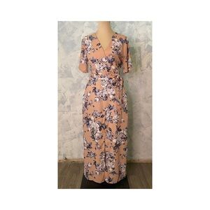 Sienna Sky Mauve w Flower Print Fishtail Dress size M